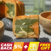 单黄翡翠 Pandan Lotus Paste Mooncake with 1 Yolk 