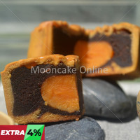 单黄豆沙 Red Bean Paste Mooncake with 1 Yolk 
