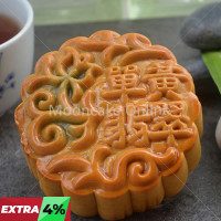 单黄翡翠 Pandan Lotus Paste Mooncake with 1 Yolk 